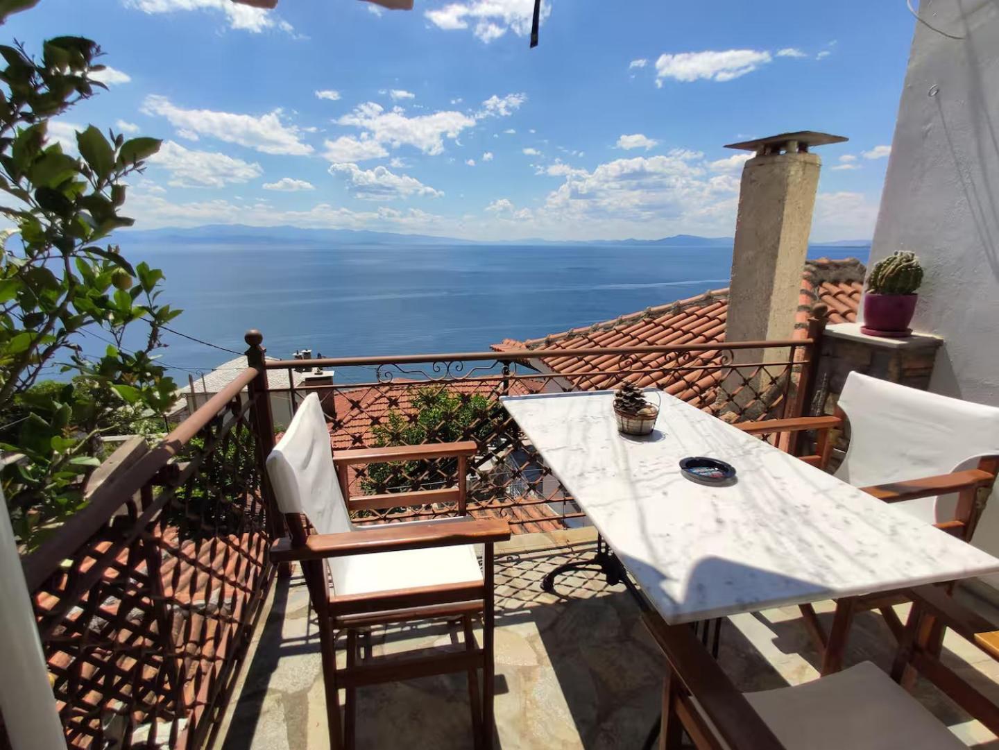 The Pagasetic Balcony - Magestic Sea Cottage Volos Exterior photo